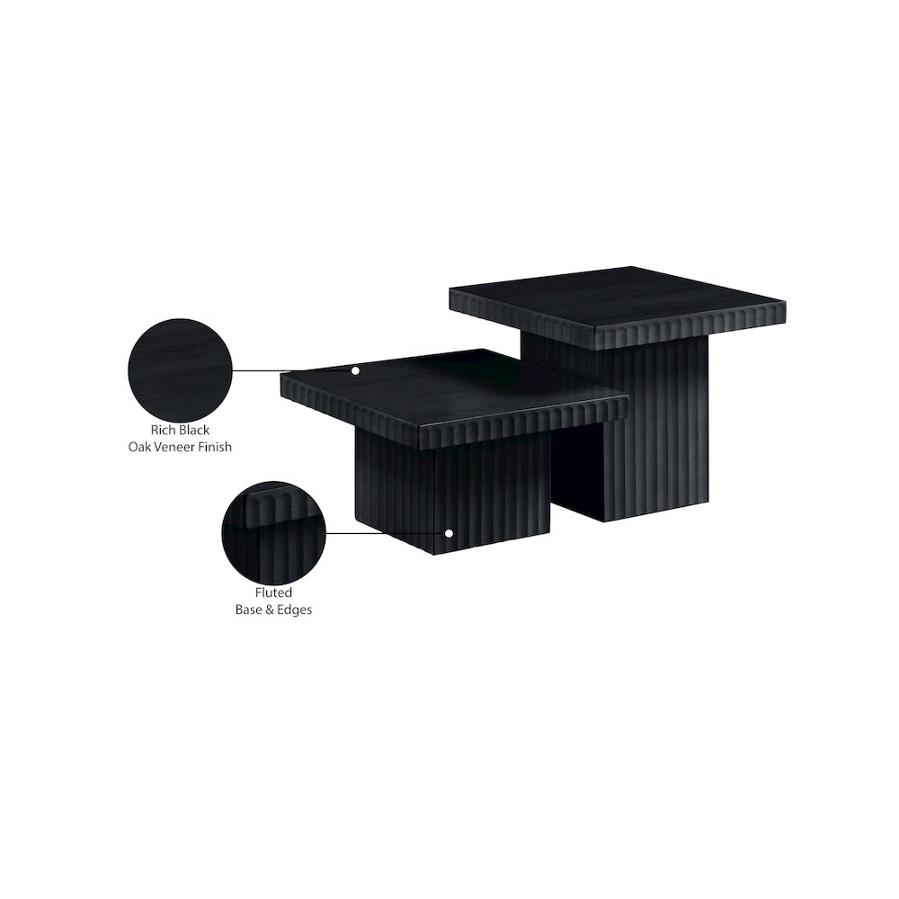Spencer Black Oak Veneer Coffee Table