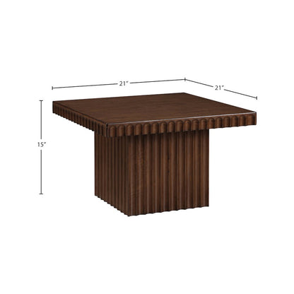 Spencer Brown Oak Veneer Coffee Table