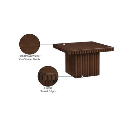 Spencer Brown Oak Veneer Coffee Table