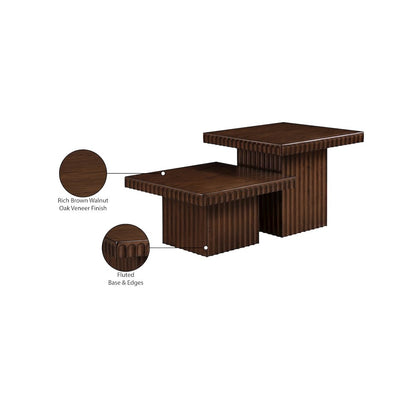Spencer Brown Oak Veneer Coffee Table