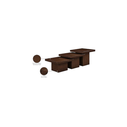 Spencer Brown Oak Veneer Coffee Table