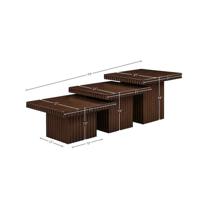 Spencer Brown Oak Veneer Coffee Table