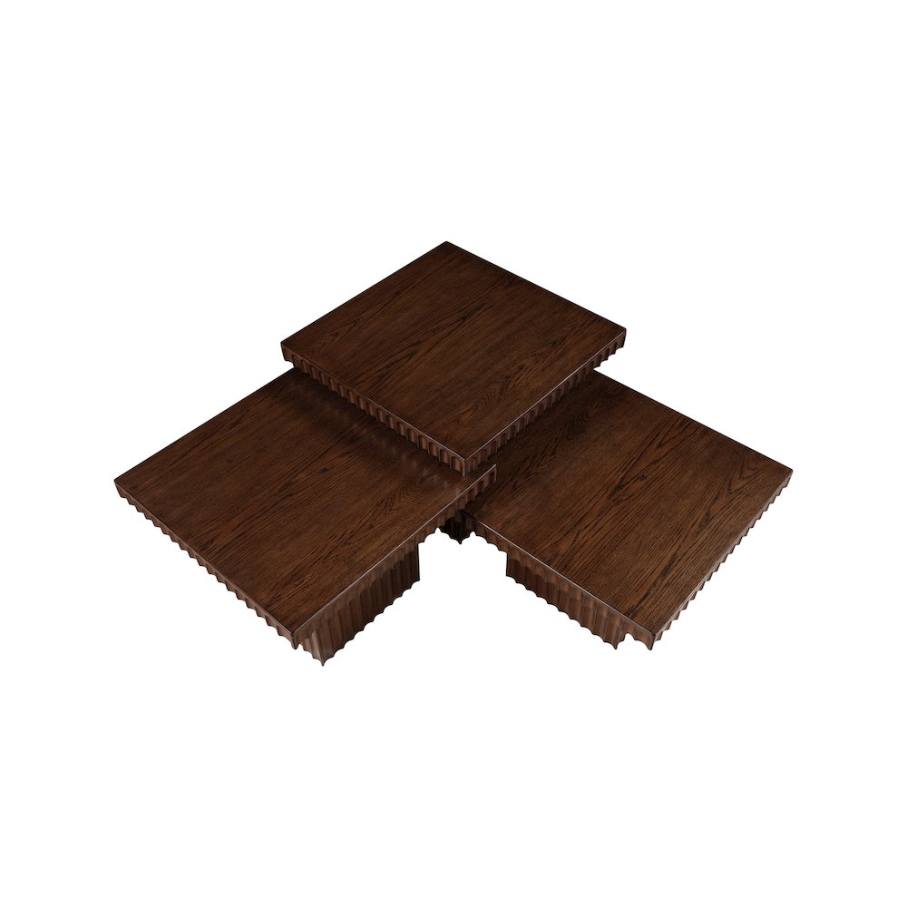 Spencer Brown Oak Veneer Coffee Table
