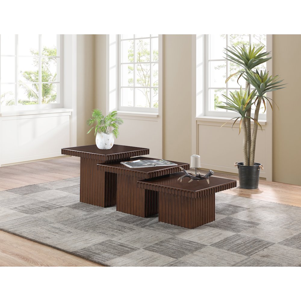Spencer Brown Oak Veneer Coffee Table