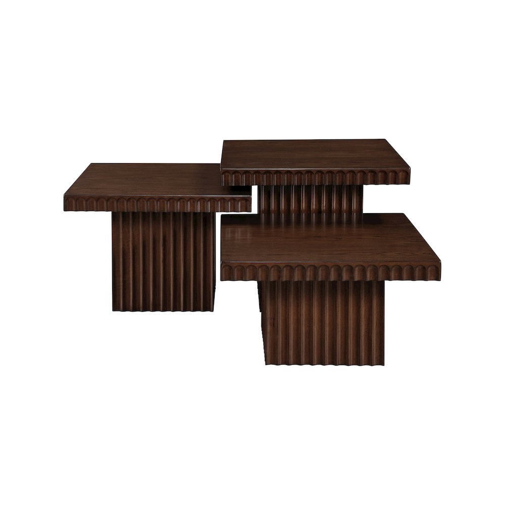 Spencer Brown Oak Veneer Coffee Table