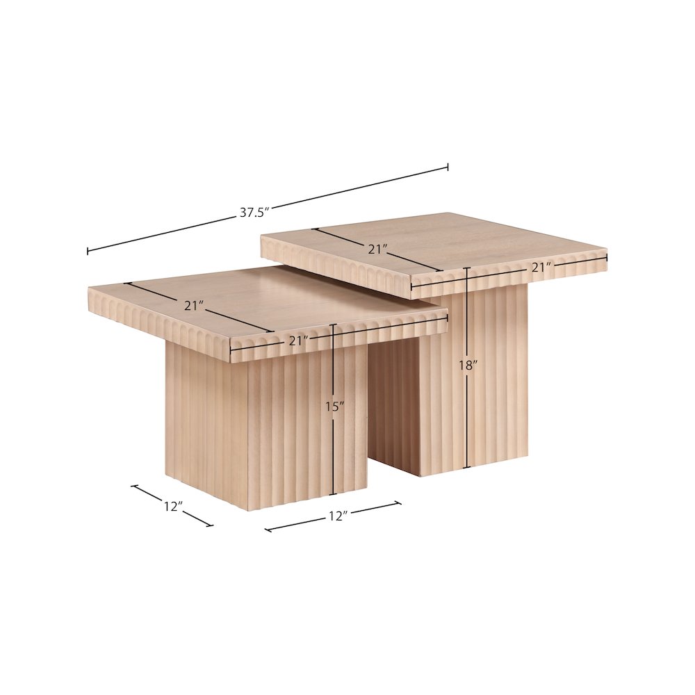 Spencer Natural Oak Veneer Coffee Table