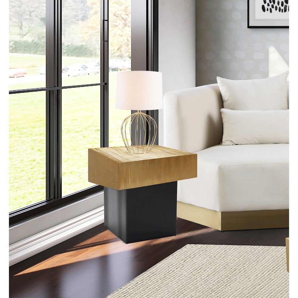 Palladium Gold End Table