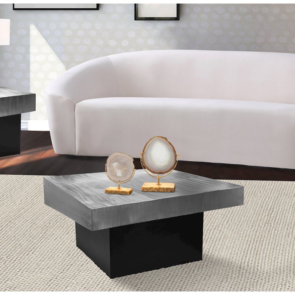 Palladium Silver Coffee Table