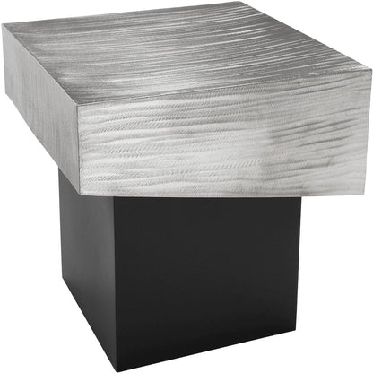 Palladium Silver End Table