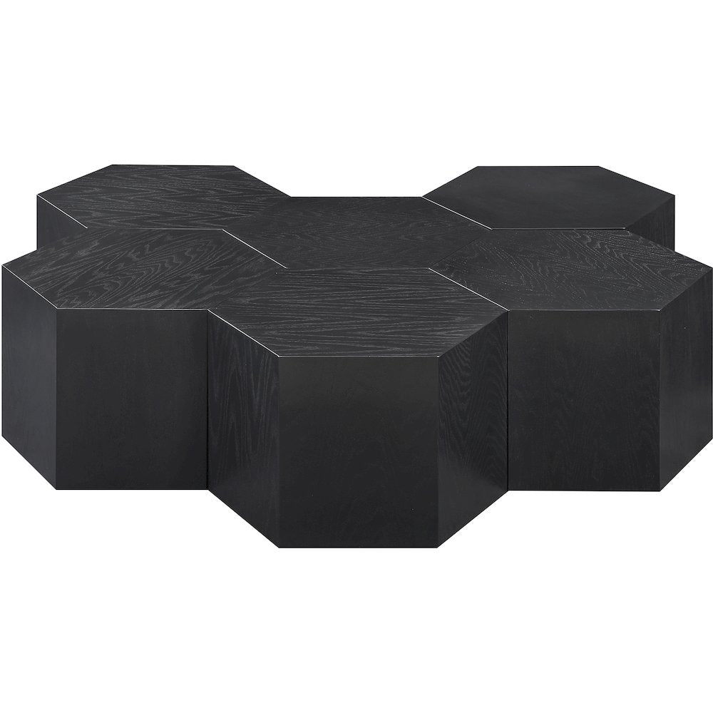 Eternal Black Oak Wood 7pc. Modular Coffee Table