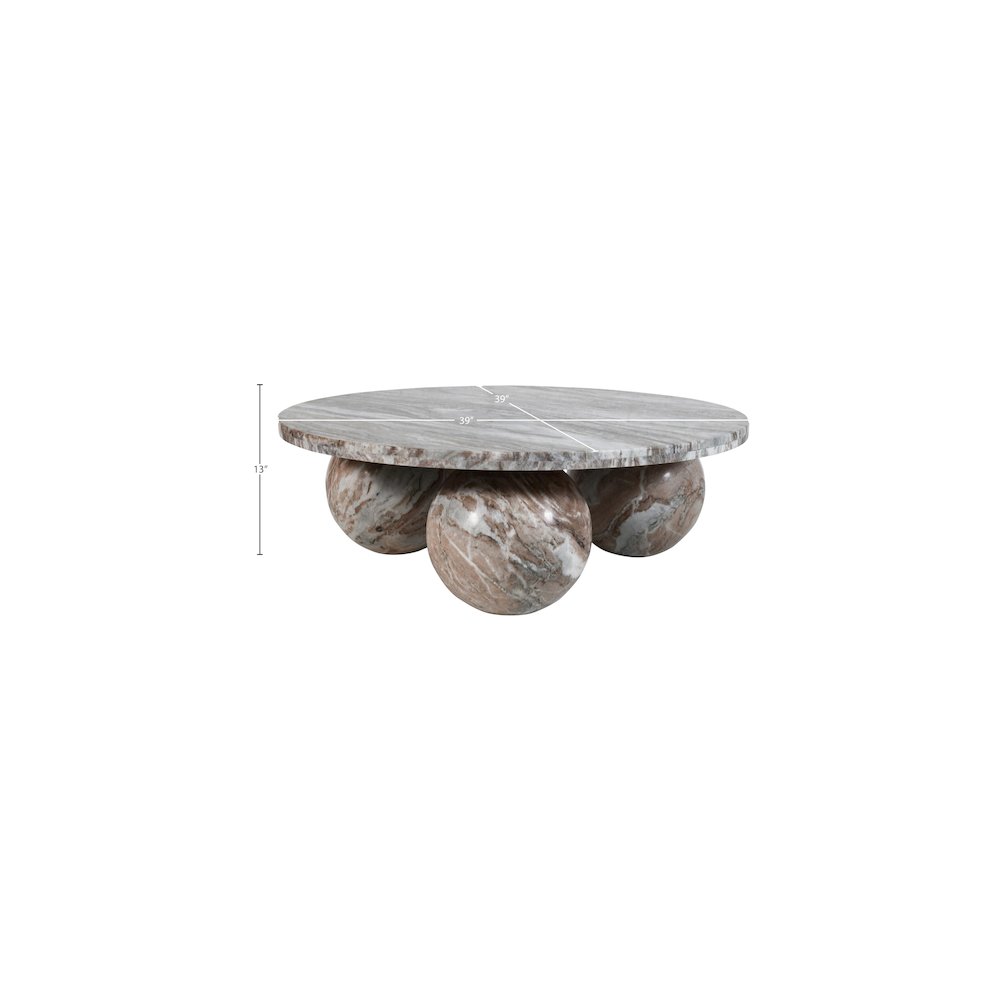 Spherical Brown Coffee Table