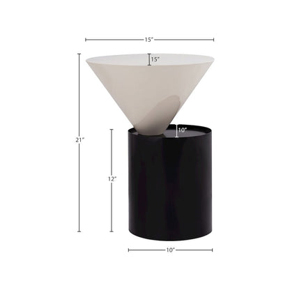 Damon White End Table