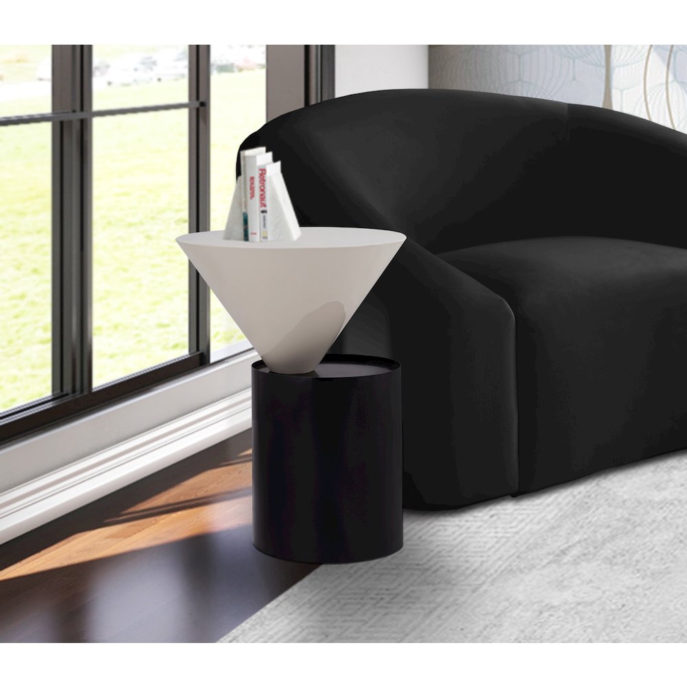 Damon White End Table
