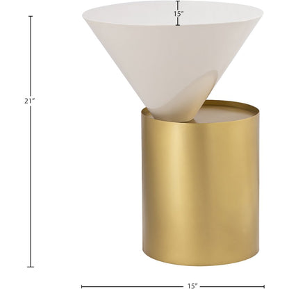 Damon White End Table