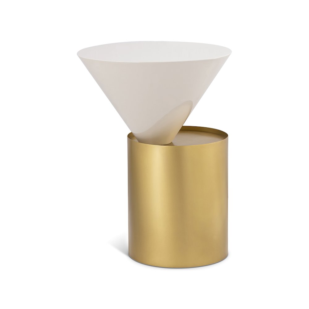 Damon White End Table
