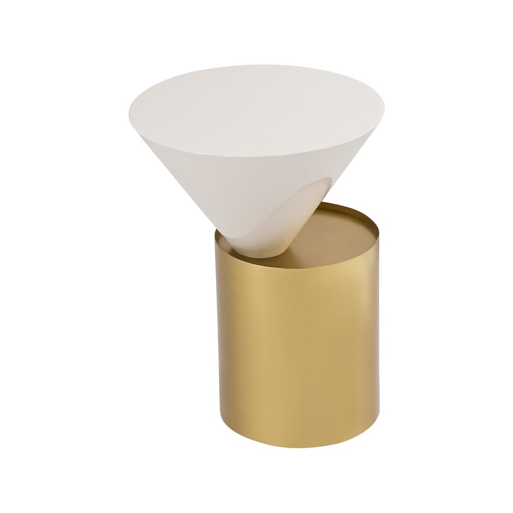 Damon White End Table