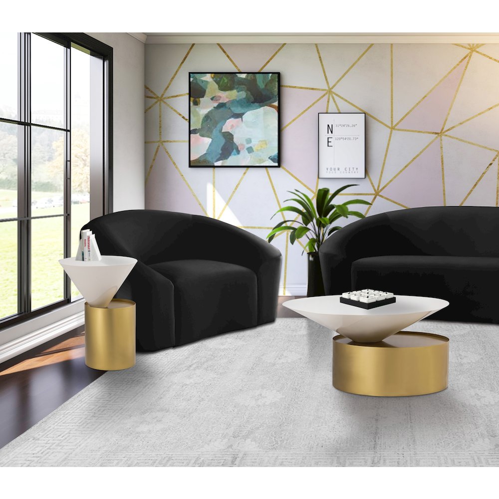 Damon White End Table
