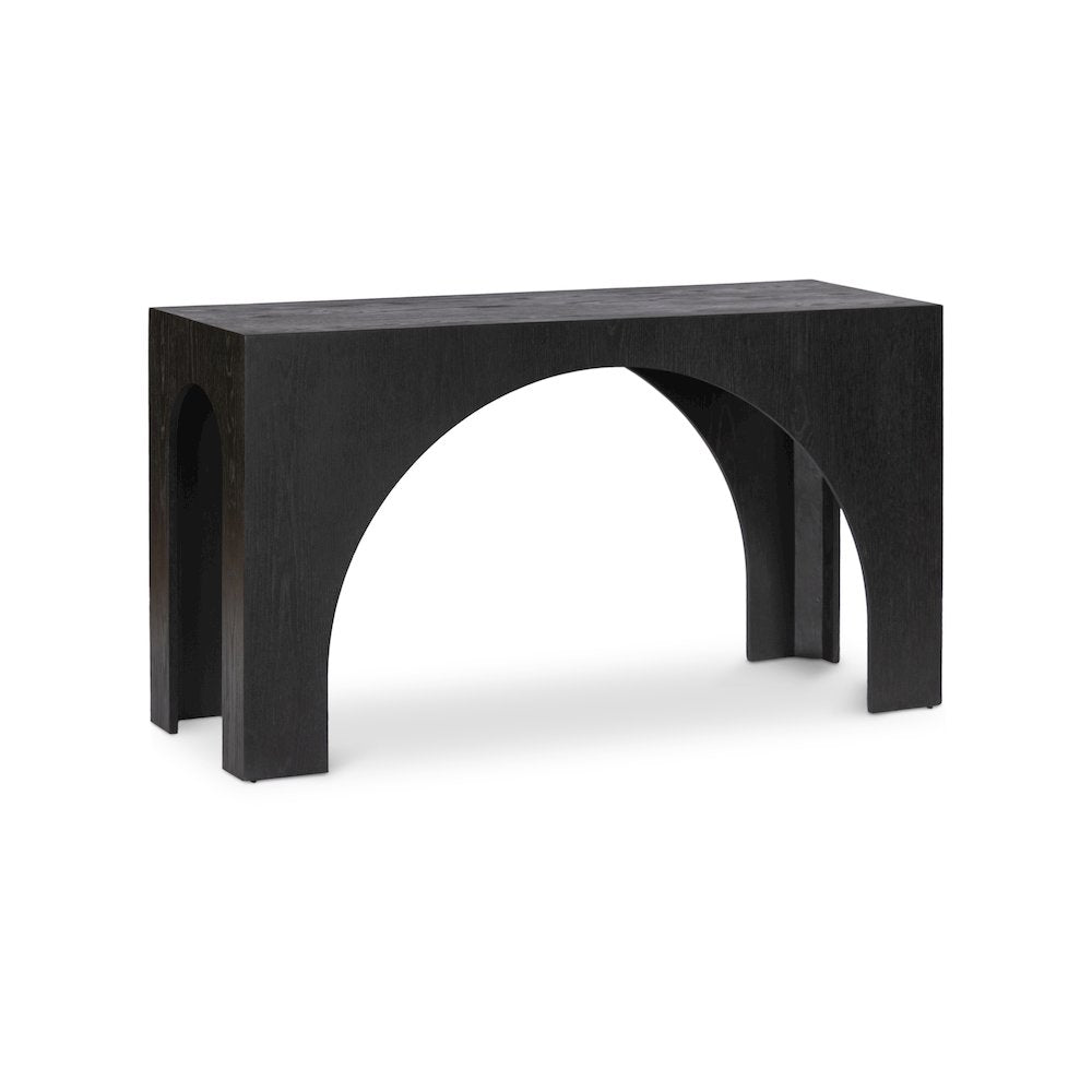 Arch Black Console Table