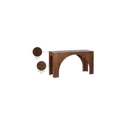 Arch Brown Console Table