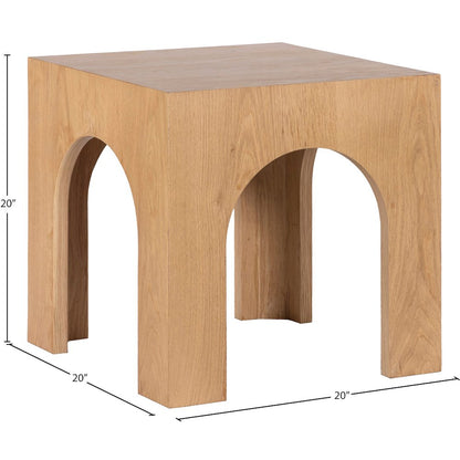 Arch Oak End Table