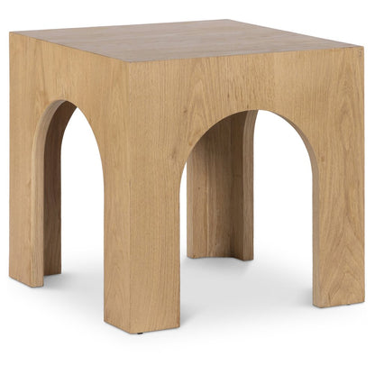 Arch Oak End Table