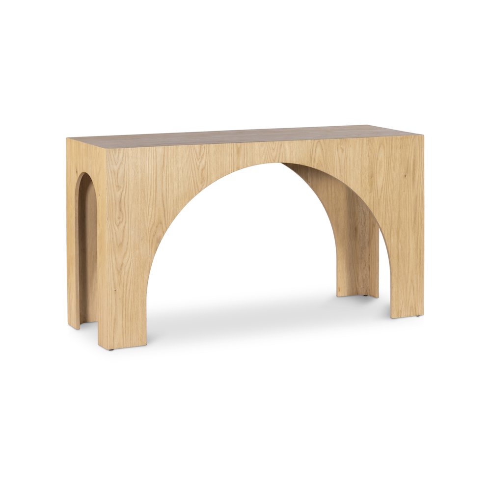 Arch Oak Console Table