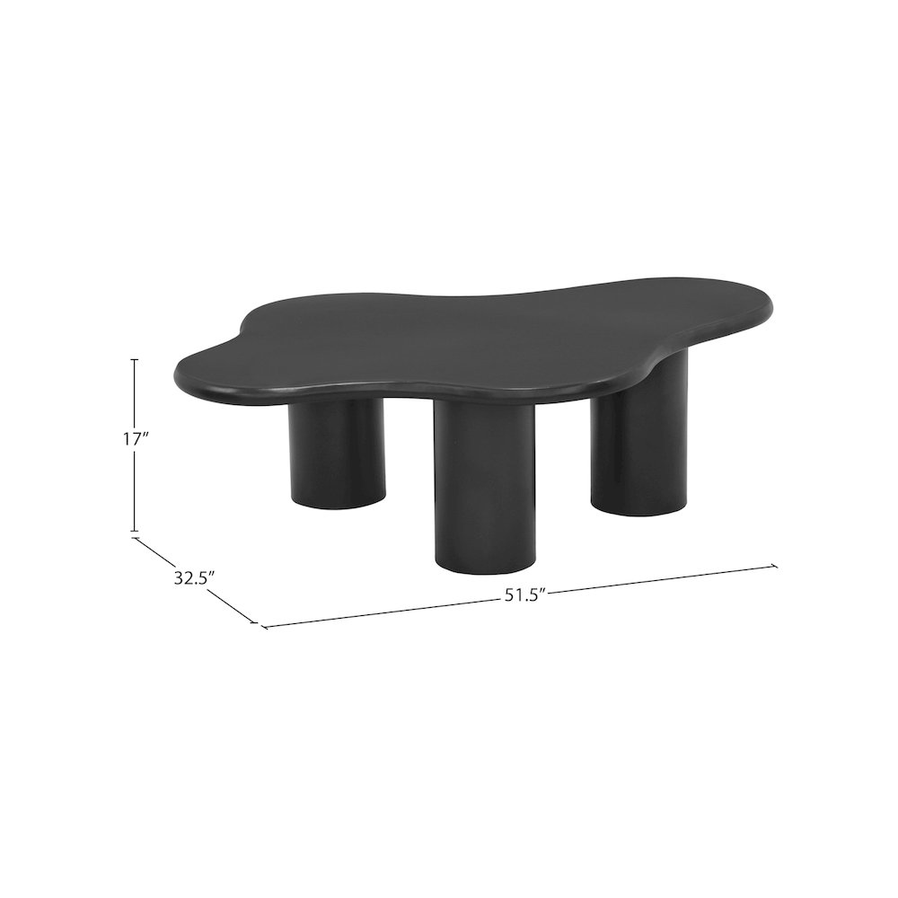 Romaine Black Coffee Table
