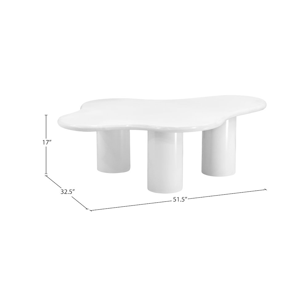 Romaine White Coffee Table