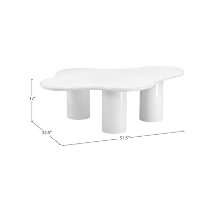 Romaine White Coffee Table