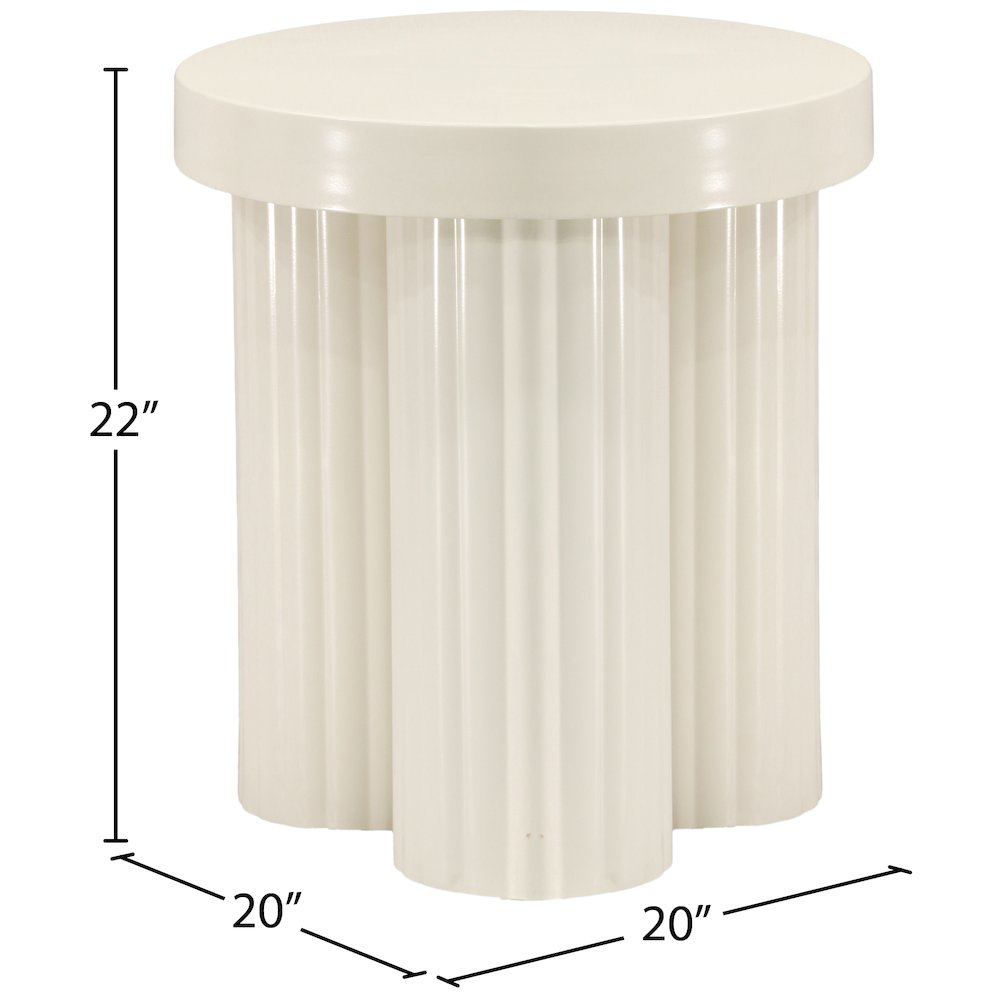 Rhodes Cream End Table