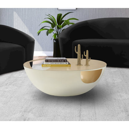 Doma Cream / Gold Coffee Table