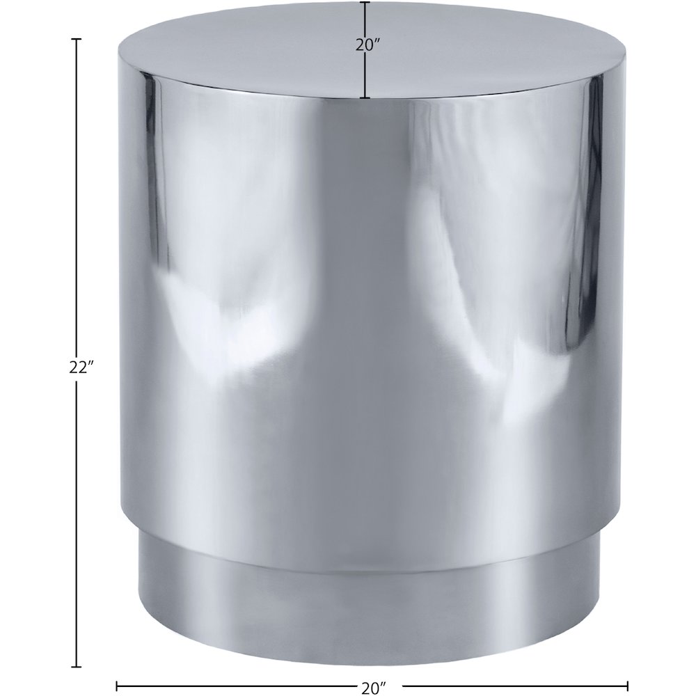 Jazzy Silver End Table