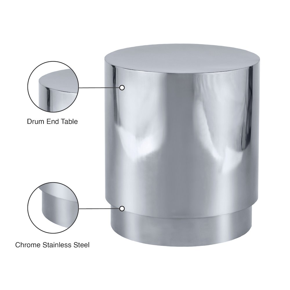 Jazzy Silver End Table