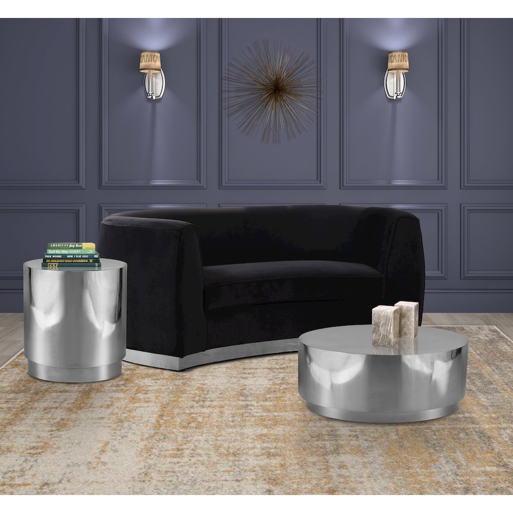 Jazzy Silver End Table
