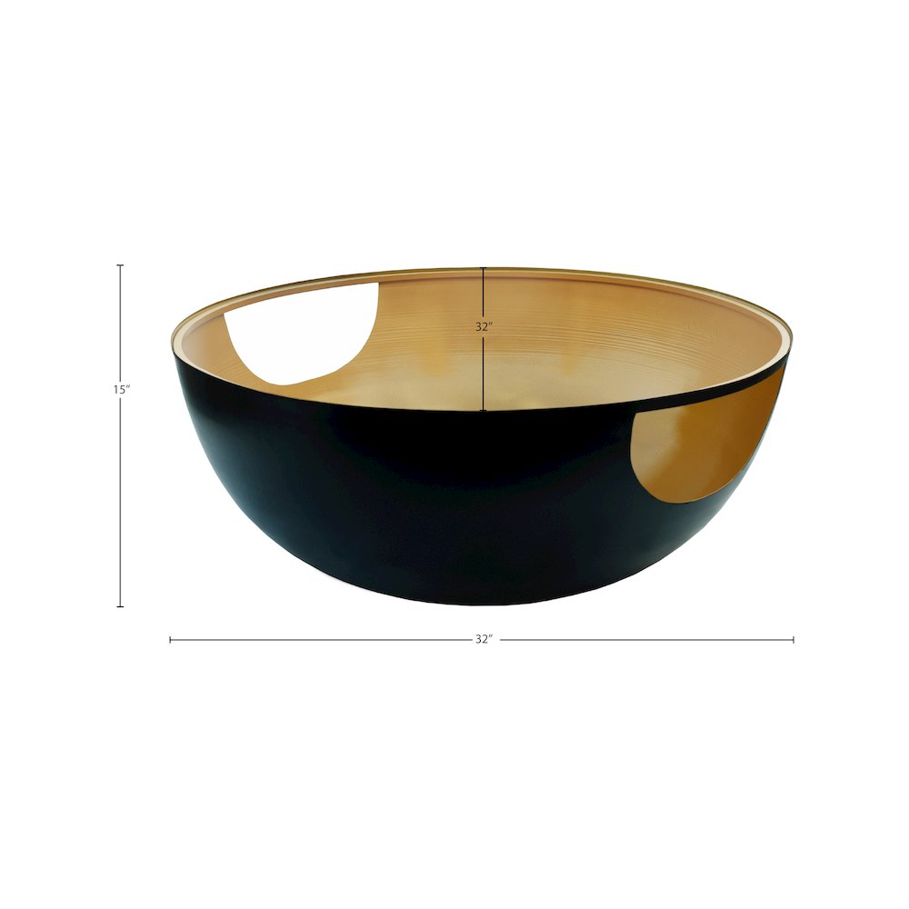 Doma Black / Gold Coffee Table