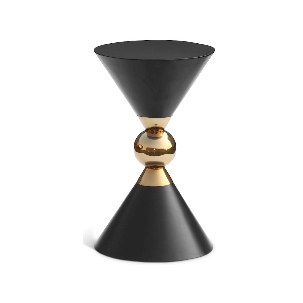 Malia Black / Gold End Table