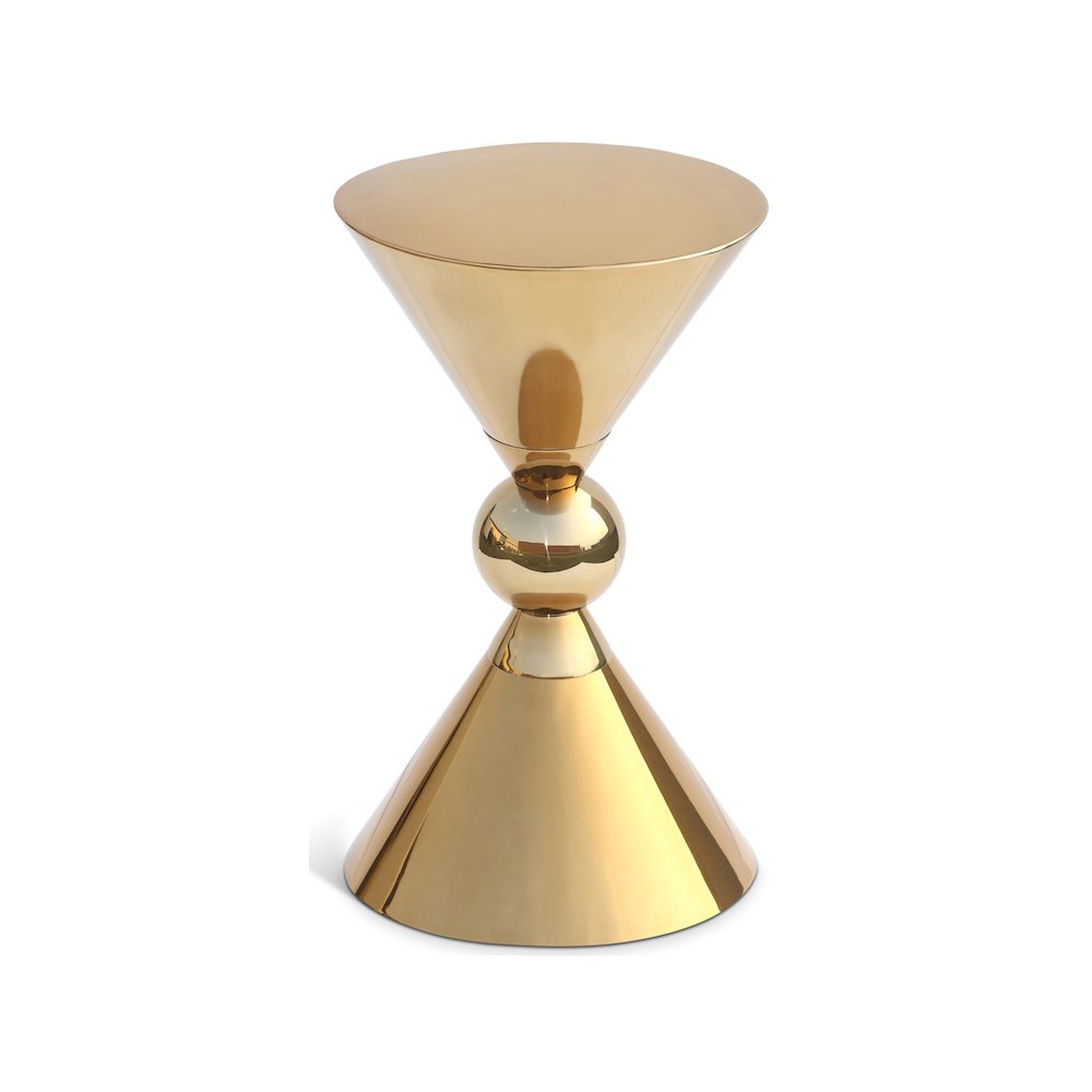 Malia Gold Stainless Steel End Table
