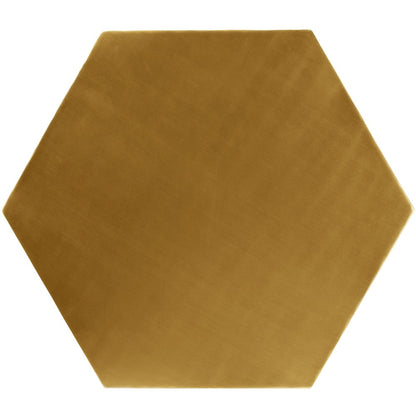 Hexagon Brushed Gold End Table