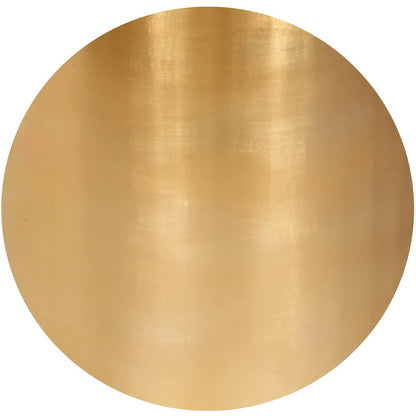 Cylinder Brushed Gold End Table