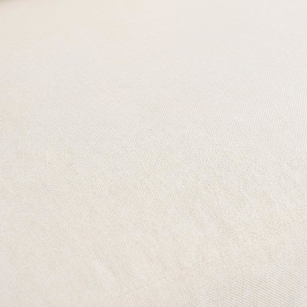 Cream Fabric Upholstered Outdoor Patio Sofa, Cushioned Seating