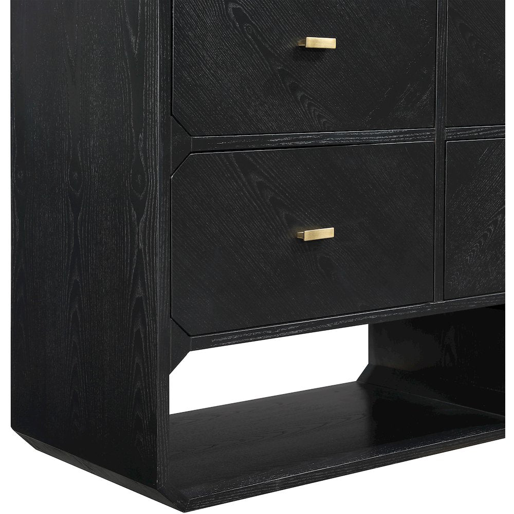 Parker Black Ash Veneer Chest