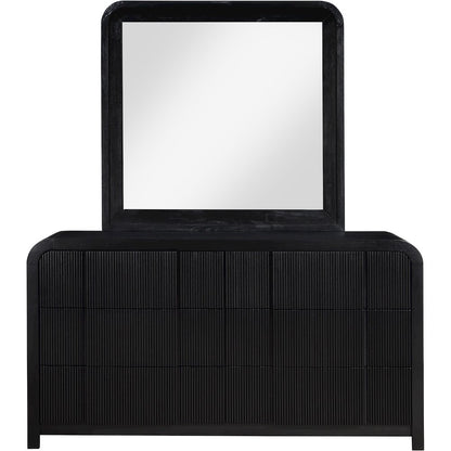 Fluted Black Dresser