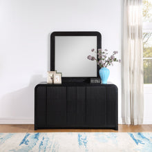 Fluted Black Mirror