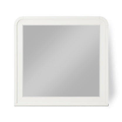 Fluted Cream Mirror