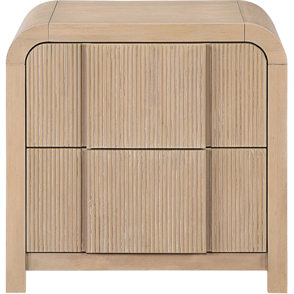 Fluted Natural Night Stand