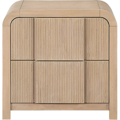 Fluted Natural Night Stand