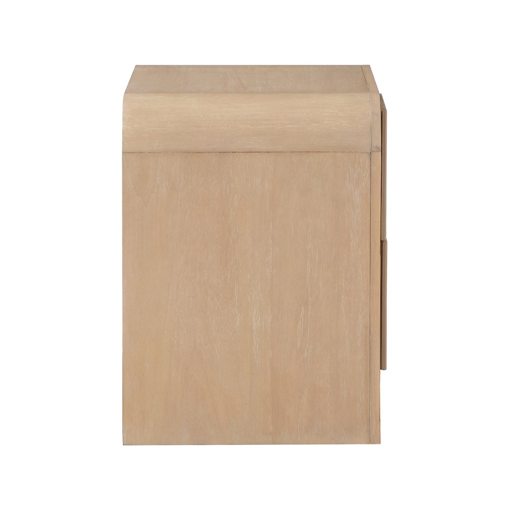 Fluted Natural Night Stand