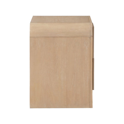 Fluted Natural Night Stand