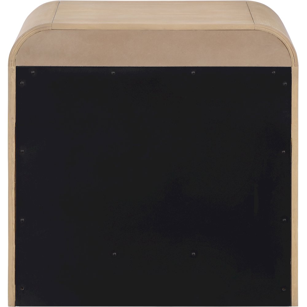 Fluted Natural Night Stand