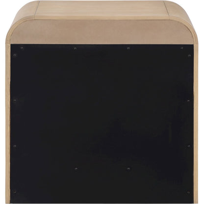 Fluted Natural Night Stand